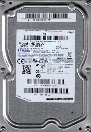 Samsung hd103uj n - samsung, p/n