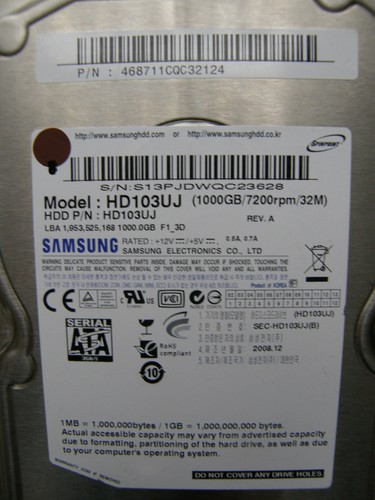 Samsung hd103uj p - samsung, /