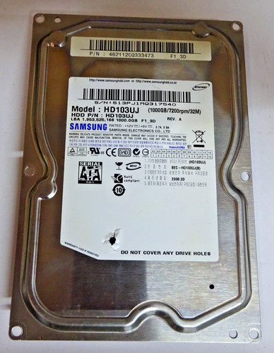Samsung hd103uj hdd sata - samsung, *hd103uj*