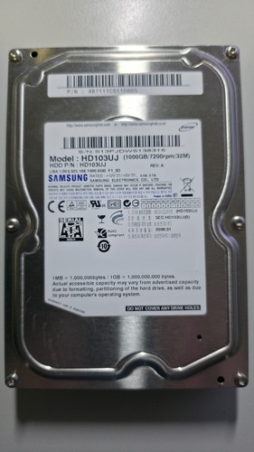 Hdd hard disk samsung 1tb - hdd,
