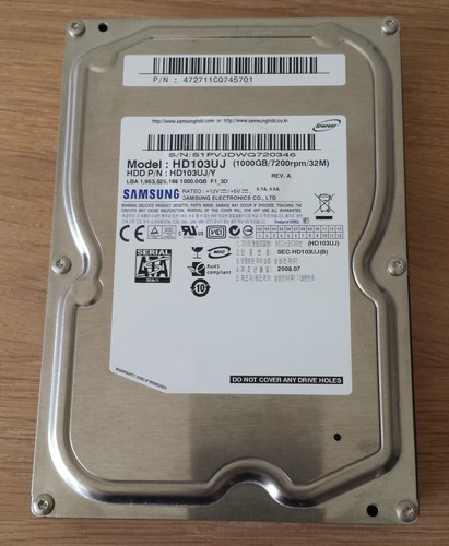 Samsung hd103uj sata - hd103uj, tb