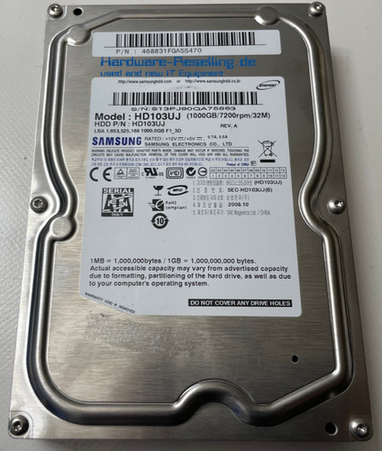 Samsung spinpoint 1tb 5 - spinpoint, 3,5"