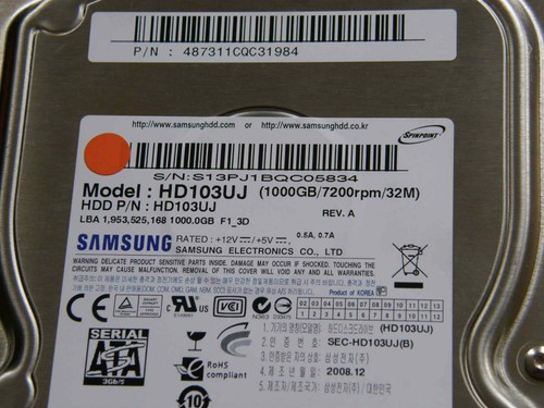 Samsung hd103uj n - hd103uj, p/n