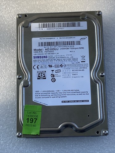 Samsung spinpoint hd103uj - hd103uj, tb