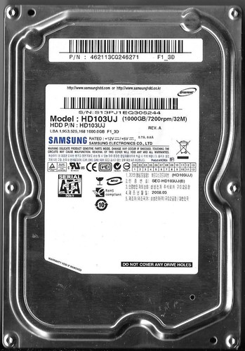 Samsung hd103uj 1tb sata hard - hd103uj,