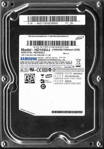 Samsung hd103uj 1tb sata hard - 1tb,